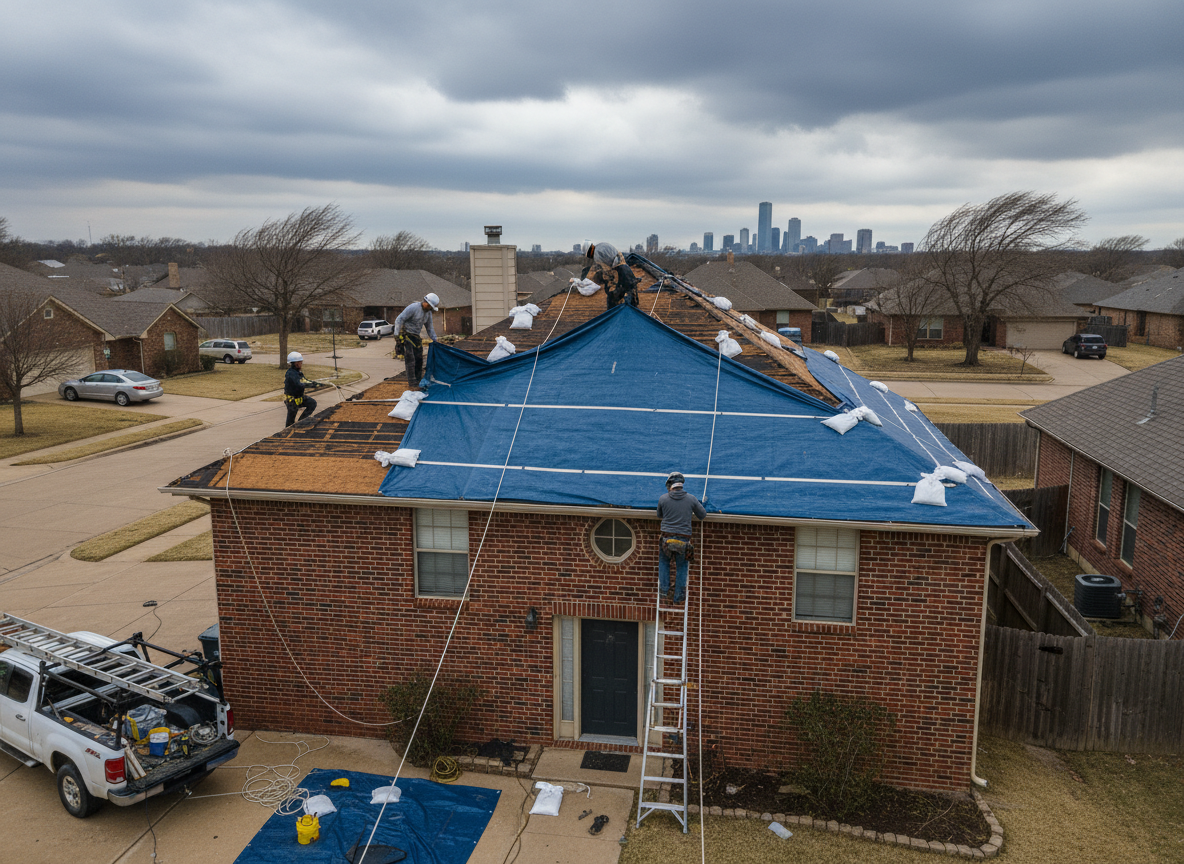 Emergency Roof Tarping — Nationwide